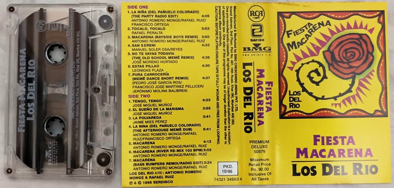 Fiesta Macarena Los Del Rio Audio Cassette