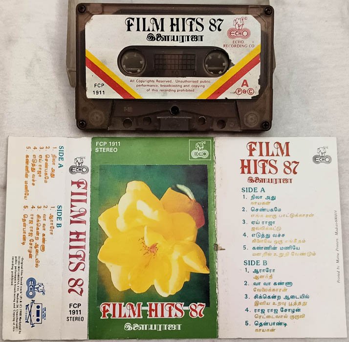Film Hits 87 Tamil Audio Cassette By Ilaiyaraaja