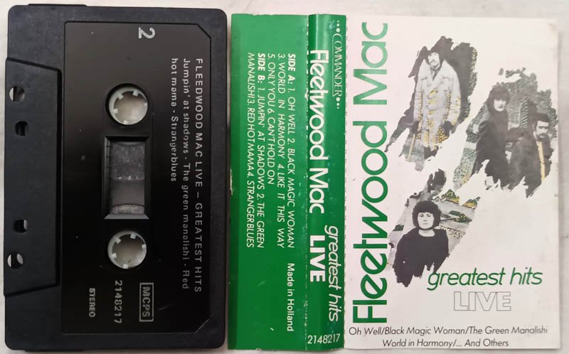 Fleetwood Mac Greatest Hits Live Audio Cassette