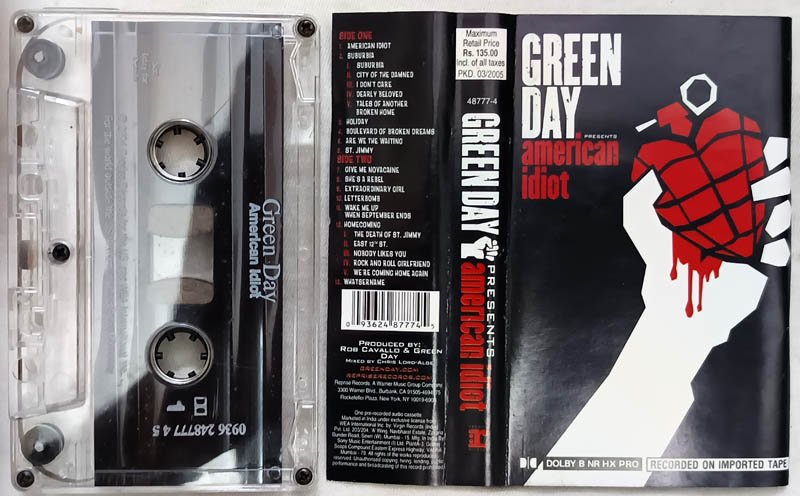 Green Day American Idiot Audio cassette