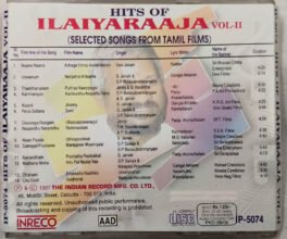 Hits of Ilaiyaraja selected hits Tamil Audio cd