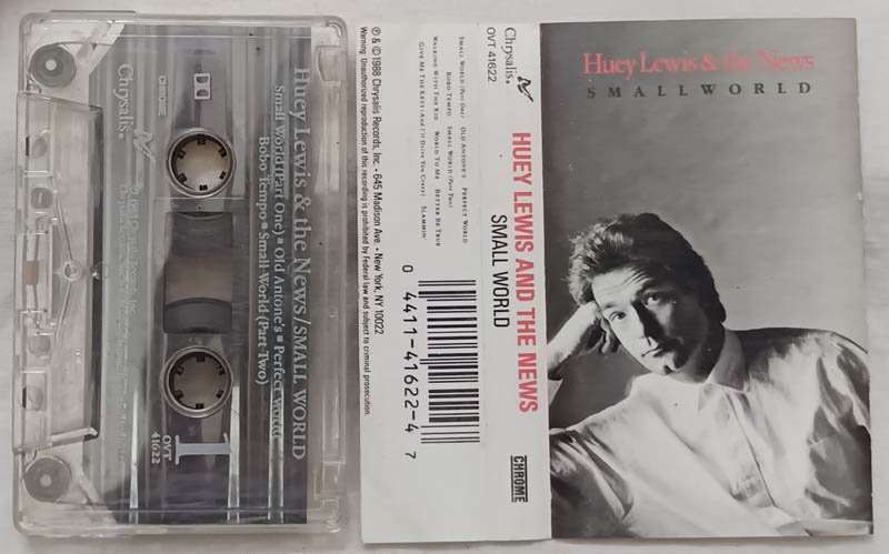 Huey Lewis and the News Small World Audio Cassette