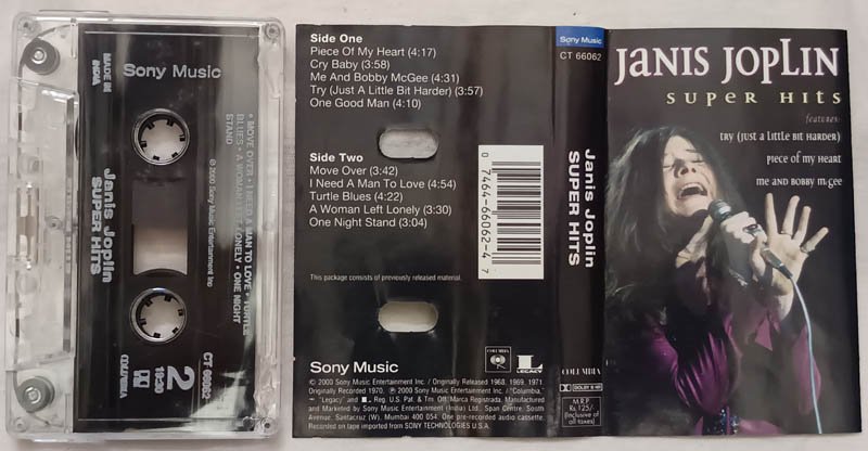 Janis Joplin Super Hits Audio Cassette