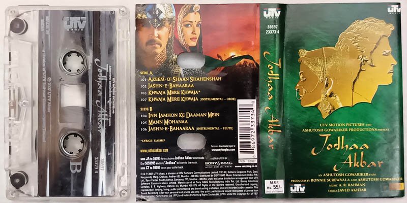 Jodhaa Akbar Hindi Audio Cassette By A R Rahman