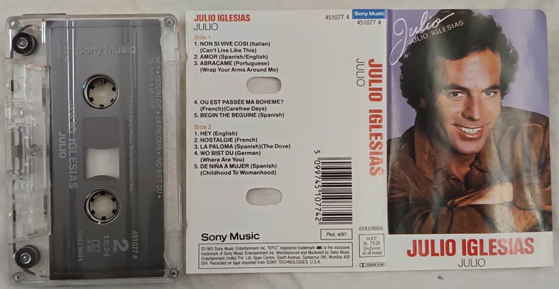 Julio Julio Iglesias Audio Cassette