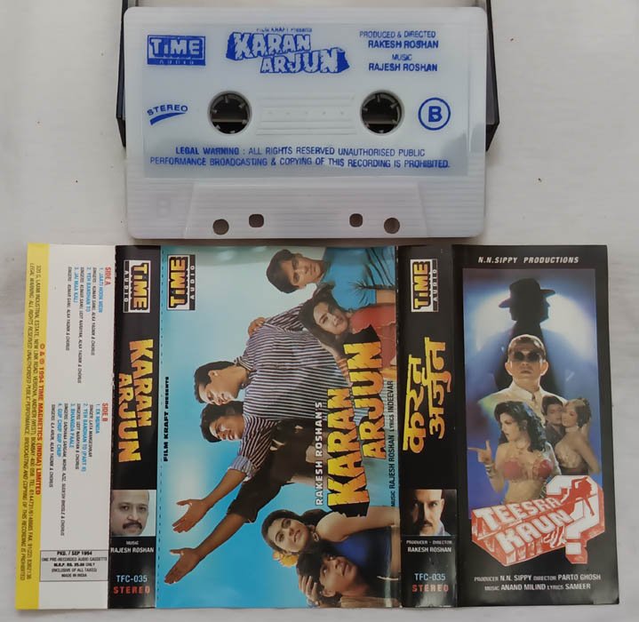 Karan Arjun Hindi Audio cassette By Rajesh Roshan