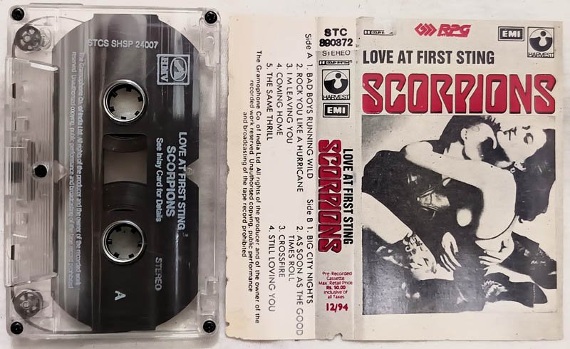 Love At First Stings Scorpions Audio Cassette
