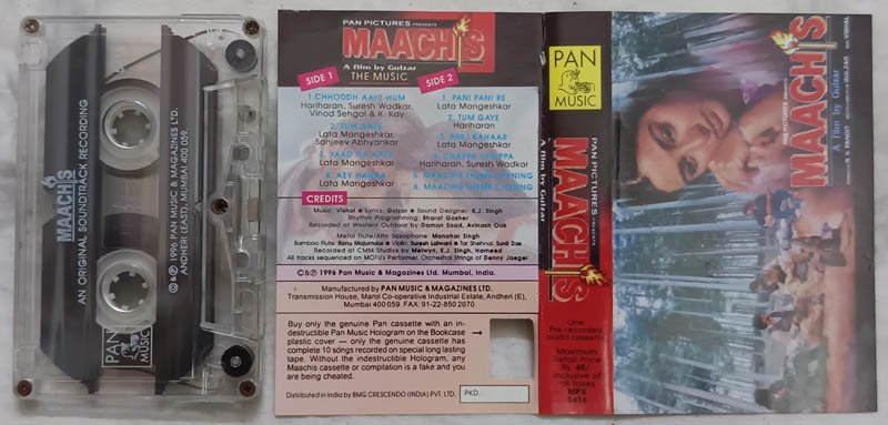 Maachis Hindi Audio Cassette