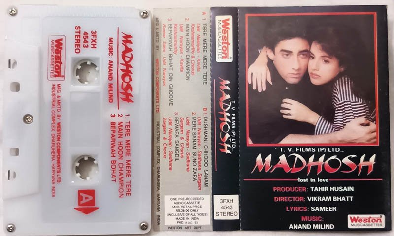 Madhosh Hindi Audio Cassette By Anand Milind