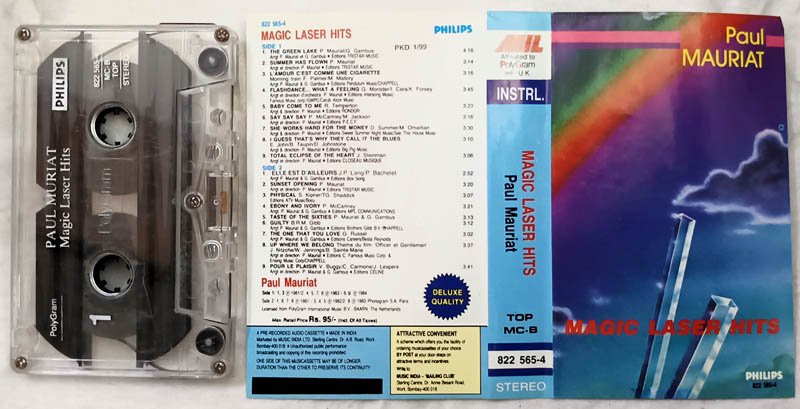 Magic Laser Hits Paul Mauriat Audio Cassette
