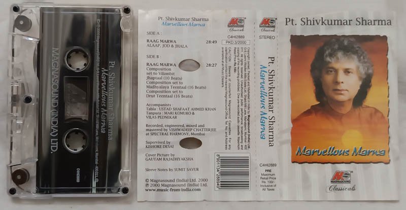 Marvellous Marwa Audio Cassette By Pt.Shivkumar Sharma