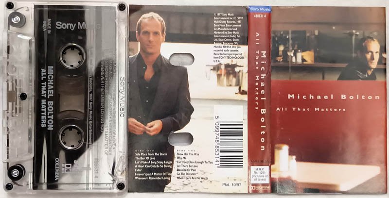 Michael Bolton All That Matters Audio Cassette