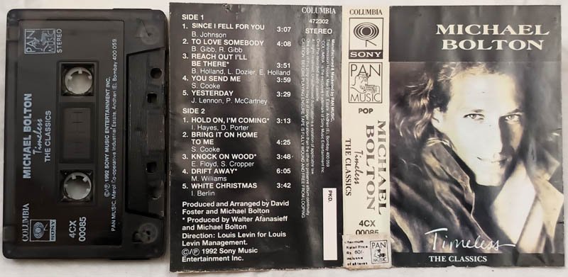 Michael Bolton Timeless The Classics Audio Cassette