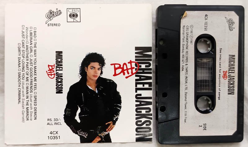 Michael Jackson Bad Audio Cassette