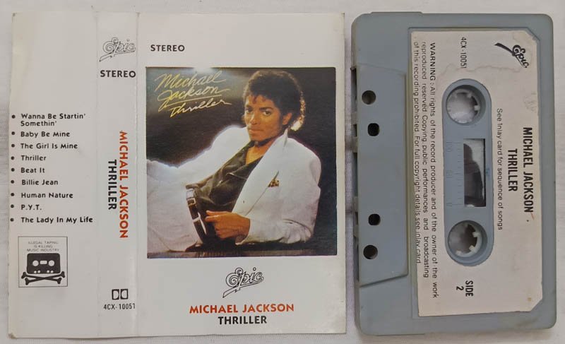 Michael Jackson Thriller Audio Cassette.