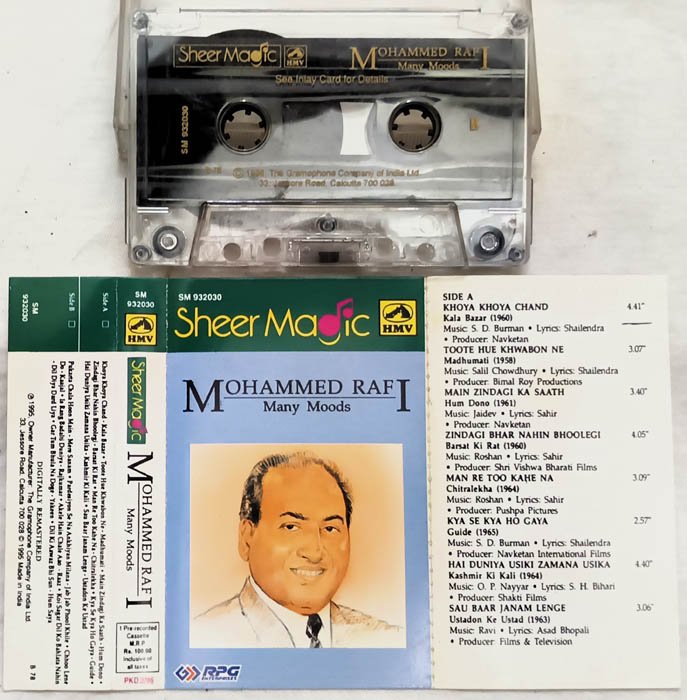 Mohamed Rafi Many Moods Hindi Audio Cassette