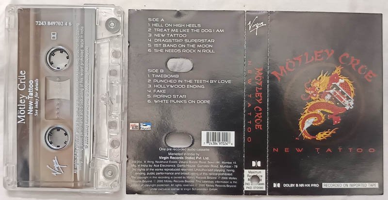 Motley Croe New Tattoo Audio Cassette