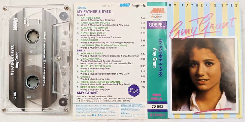 My Father Eyes Amy Grant Audio Cassette
