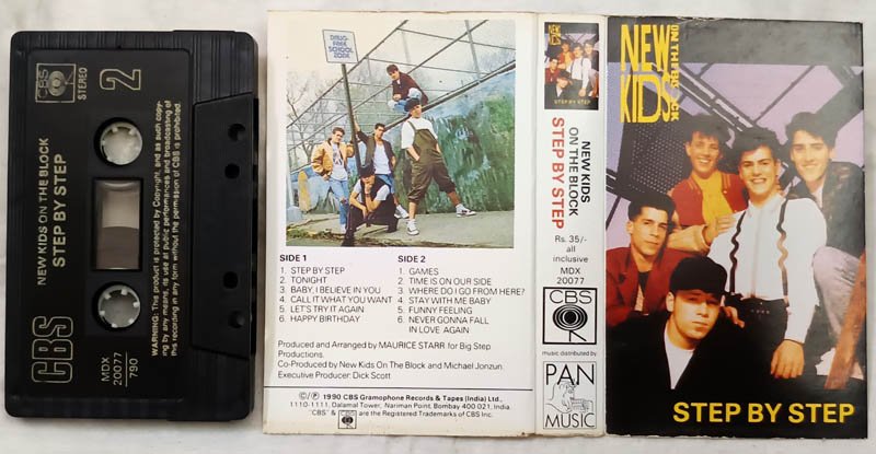New Kids On The Block - Step By Step Audio Cassettes