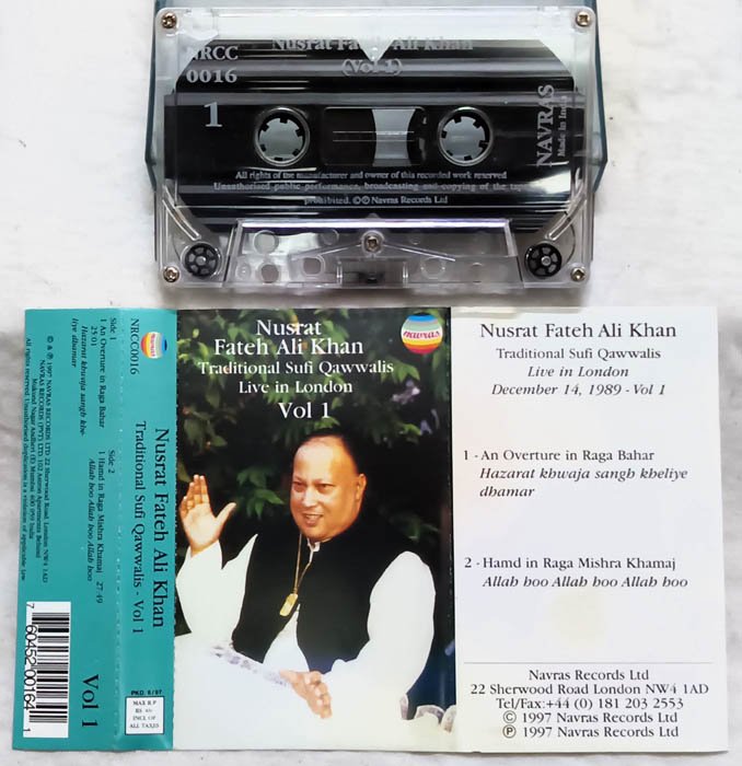 Nusrat Fateh Ali Khan Vol.Hindi Audio Cassette