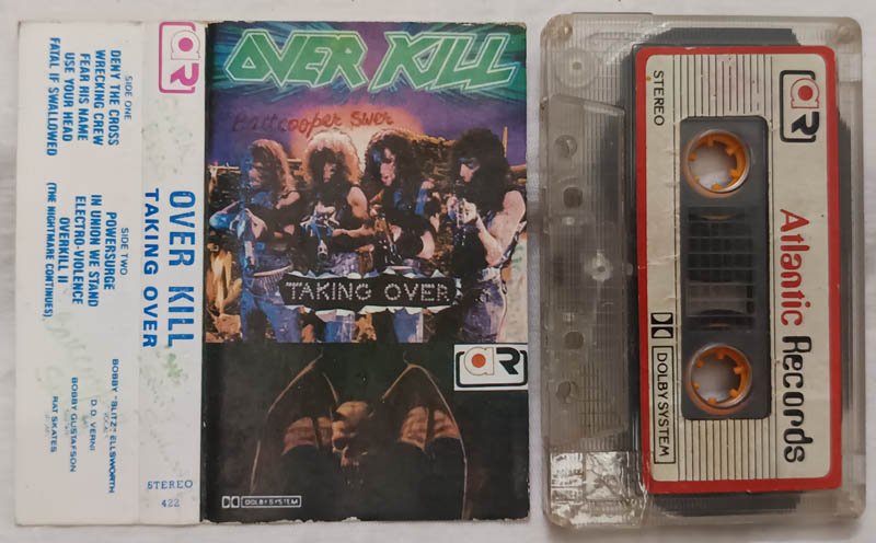 Over Kill Taking Over Audio Cassette