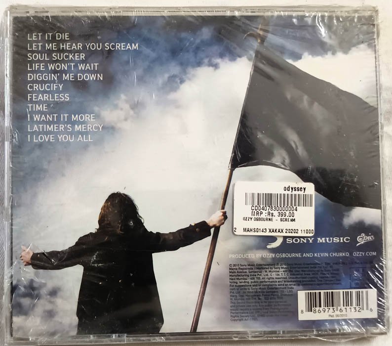 Ozzy Osbourne Scream Audio cd