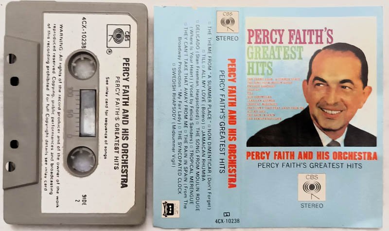 Percy Faith and his Orchestra Greatest Hits Audio Cassette