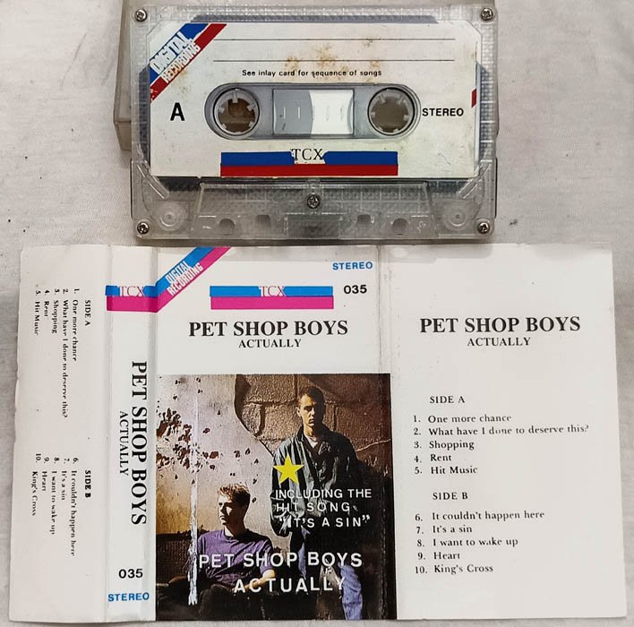 Pet Shop Boys Actually Audio Cassette.