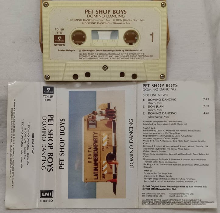 Pet Shop Boys Domino Dancing Audio Cassette