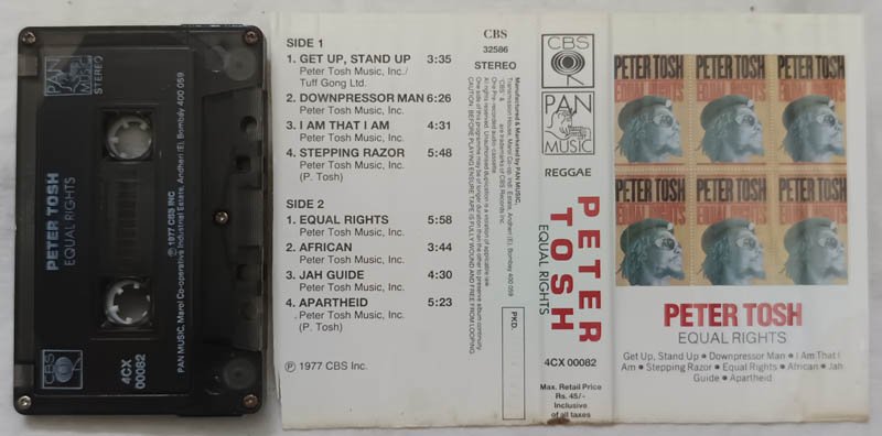 Peter Tosh Equal Rights Audio Cassette