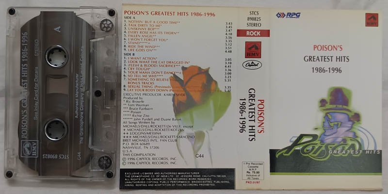 Poisons Greatest Hits 1986-1996 Audio Cassette