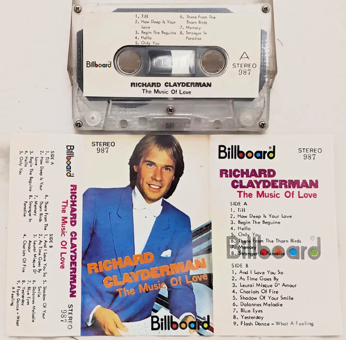 Richard Clayderman The Music of Love Audio Cassette
