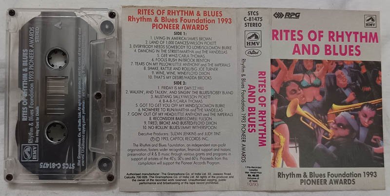 Rites of Rhythm and Blues Foundation 1993 Pioneer Awards Audio Cassette