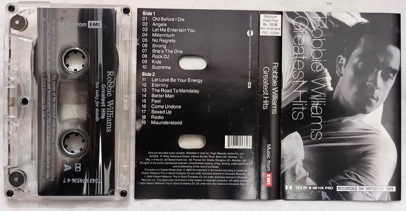 Robbie Williams Greatest Hits Audio Cassette