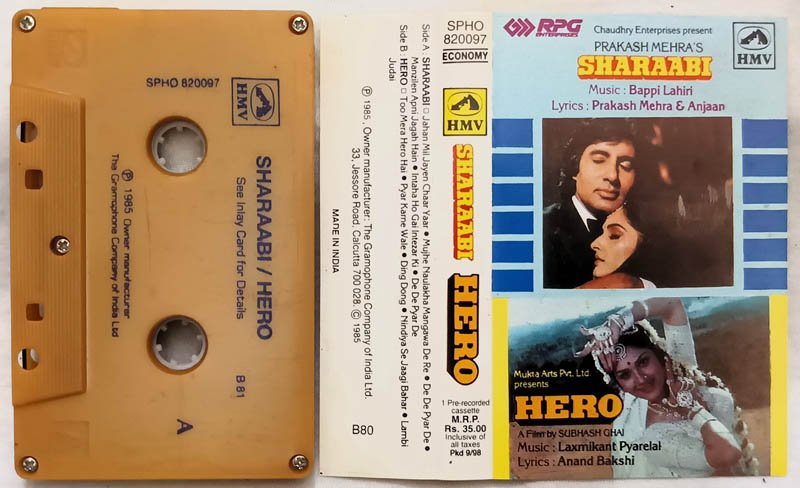 Sharaabi-Hero Hindi Audio Cassette