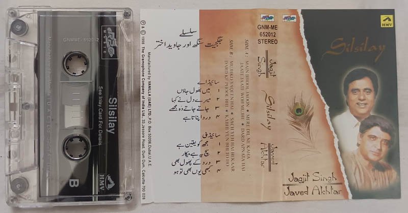 Silsilay Hindi Audio Cassette By Jagjit Singh-Javed Akhtar