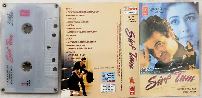 Sirf Tum Hindi Audio Cassette by Nadeem Saifee
