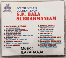 South India’s Golden Tender S.P.Balasubrahmaniam Tamil Audio Cd
