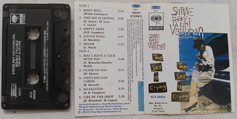 Stevie Ray Vaughan and Doubl Trouble The Sky is Crying Audio Cassette