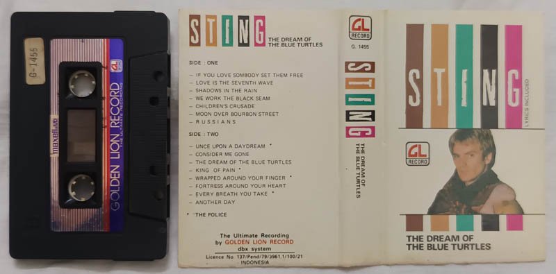 Sting The Dream of The Blue Turtles Audio Cassette