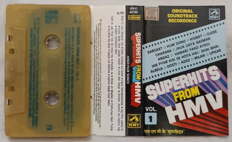 Superhits From HMV Vol.1 Audio Cassette