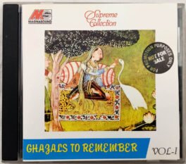 Supreme Collection Ghazals to Remember Vol 1 Hindi Audio Cd