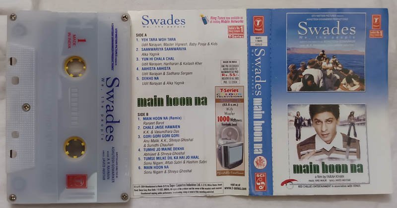 Swades-Main Hoon Na Audio Cassette