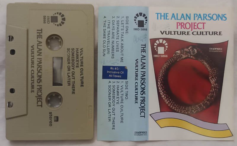 The Alan Parsons Project Vulture Culture Audio Cassette