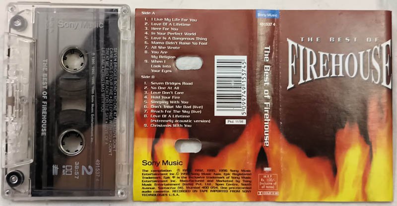 The Best of Firehouse Audio Cassette