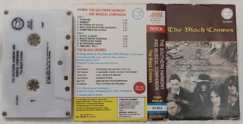 The Black Cromes The Southern Harmony and Musical Companion Audio Cassette