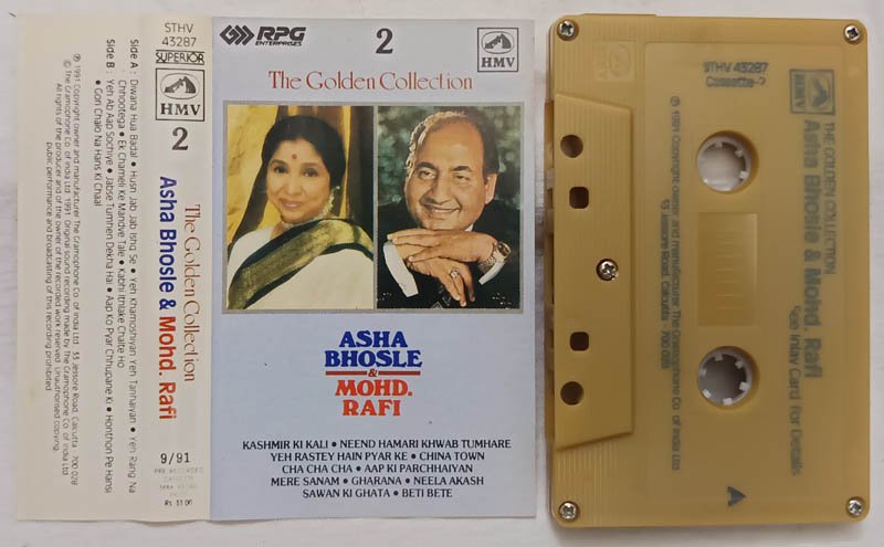 The Golden Collection Asha Bhosle and Mohd .Rafi Vol.2 Hindi Audio Cassette