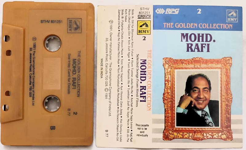 The Golden Collection Mohd Rafi Vol-2 Hindi Audio Cassette