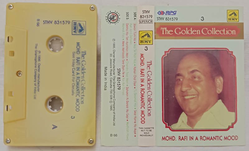 The Golden Collection Mohd.Rafi Vol.3 in a Romantic Mood Hindi Audio Cassette