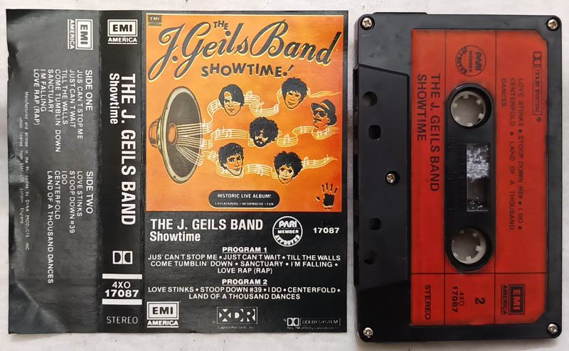 The J.Geils Band Showtime Audio Cassette
